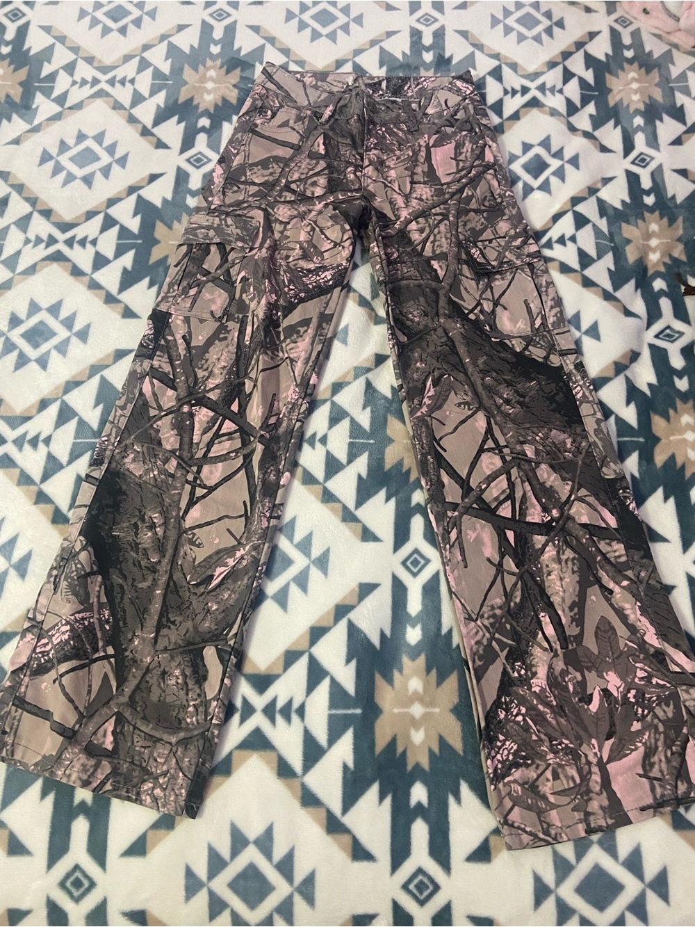 Pink and Brown Camo Pants